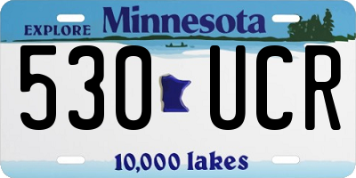 MN license plate 530UCR