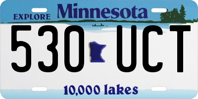 MN license plate 530UCT