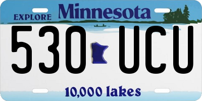 MN license plate 530UCU