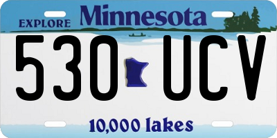 MN license plate 530UCV