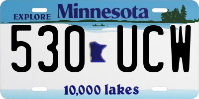 MN license plate 530UCW