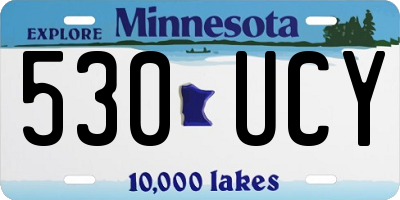 MN license plate 530UCY