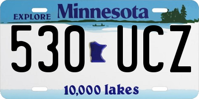 MN license plate 530UCZ