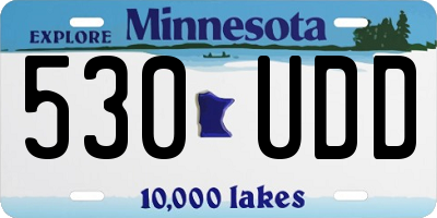 MN license plate 530UDD