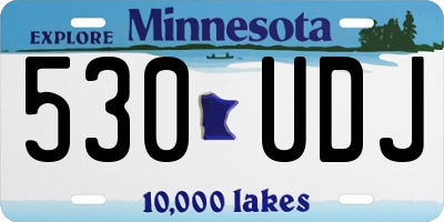 MN license plate 530UDJ
