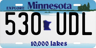 MN license plate 530UDL