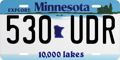 MN license plate 530UDR