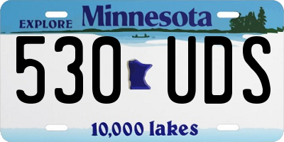 MN license plate 530UDS