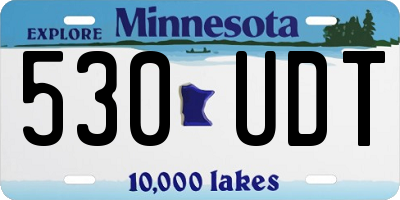 MN license plate 530UDT