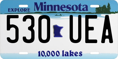 MN license plate 530UEA