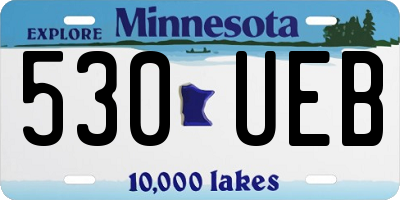 MN license plate 530UEB
