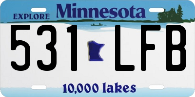MN license plate 531LFB