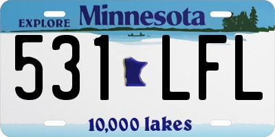 MN license plate 531LFL