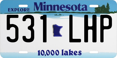 MN license plate 531LHP