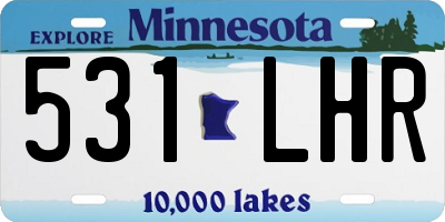 MN license plate 531LHR