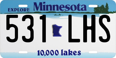 MN license plate 531LHS