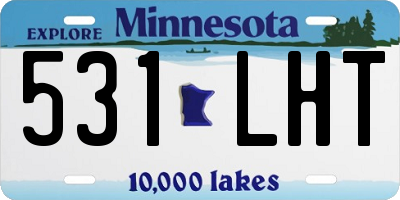 MN license plate 531LHT