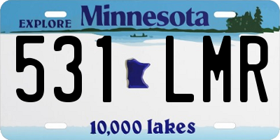 MN license plate 531LMR