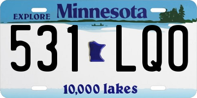 MN license plate 531LQO