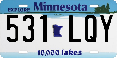 MN license plate 531LQY