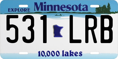 MN license plate 531LRB