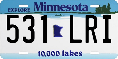 MN license plate 531LRI