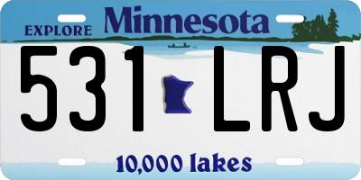 MN license plate 531LRJ