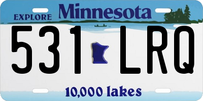 MN license plate 531LRQ