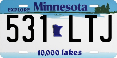 MN license plate 531LTJ