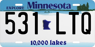 MN license plate 531LTQ