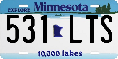 MN license plate 531LTS