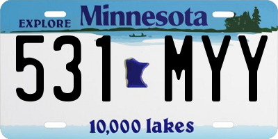 MN license plate 531MYY