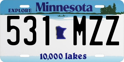 MN license plate 531MZZ