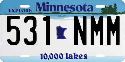 MN license plate 531NMM