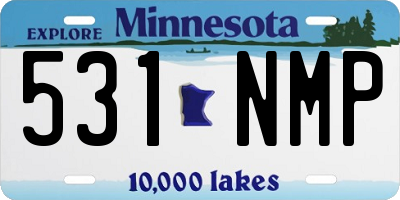 MN license plate 531NMP