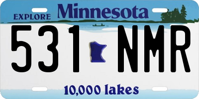 MN license plate 531NMR