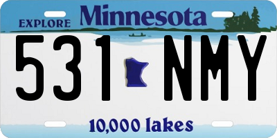 MN license plate 531NMY