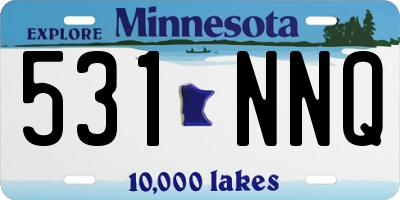 MN license plate 531NNQ