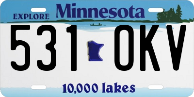 MN license plate 531OKV