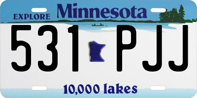 MN license plate 531PJJ