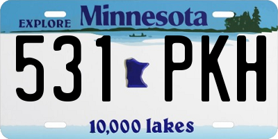 MN license plate 531PKH