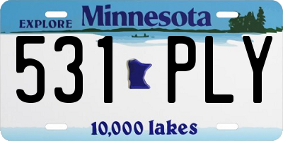 MN license plate 531PLY