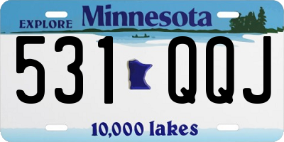 MN license plate 531QQJ