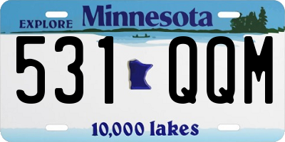MN license plate 531QQM