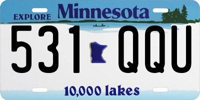 MN license plate 531QQU