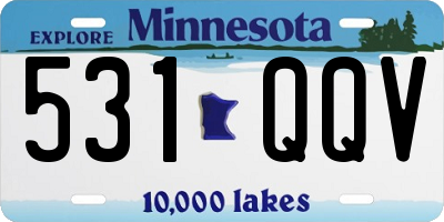 MN license plate 531QQV