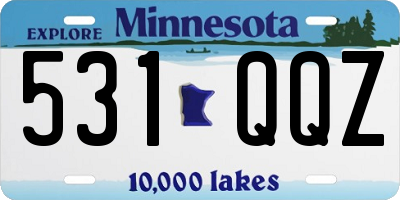 MN license plate 531QQZ