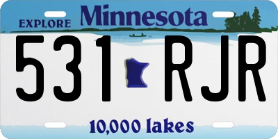 MN license plate 531RJR