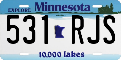 MN license plate 531RJS