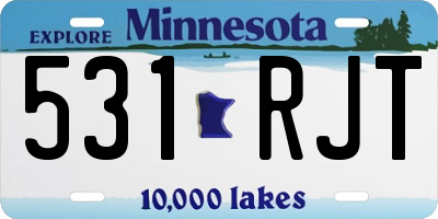 MN license plate 531RJT